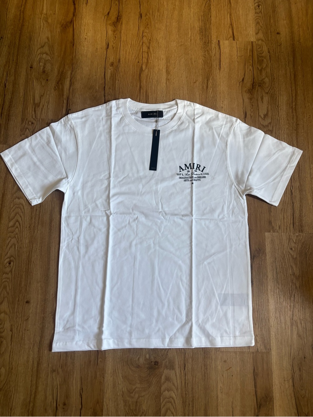 AMIRI White Short-Sleeve Logo Crew Tee